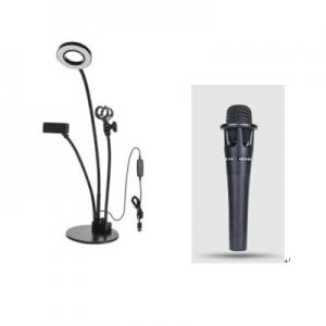 3 in 1  LED Ring Light with phone holder and Microphone
