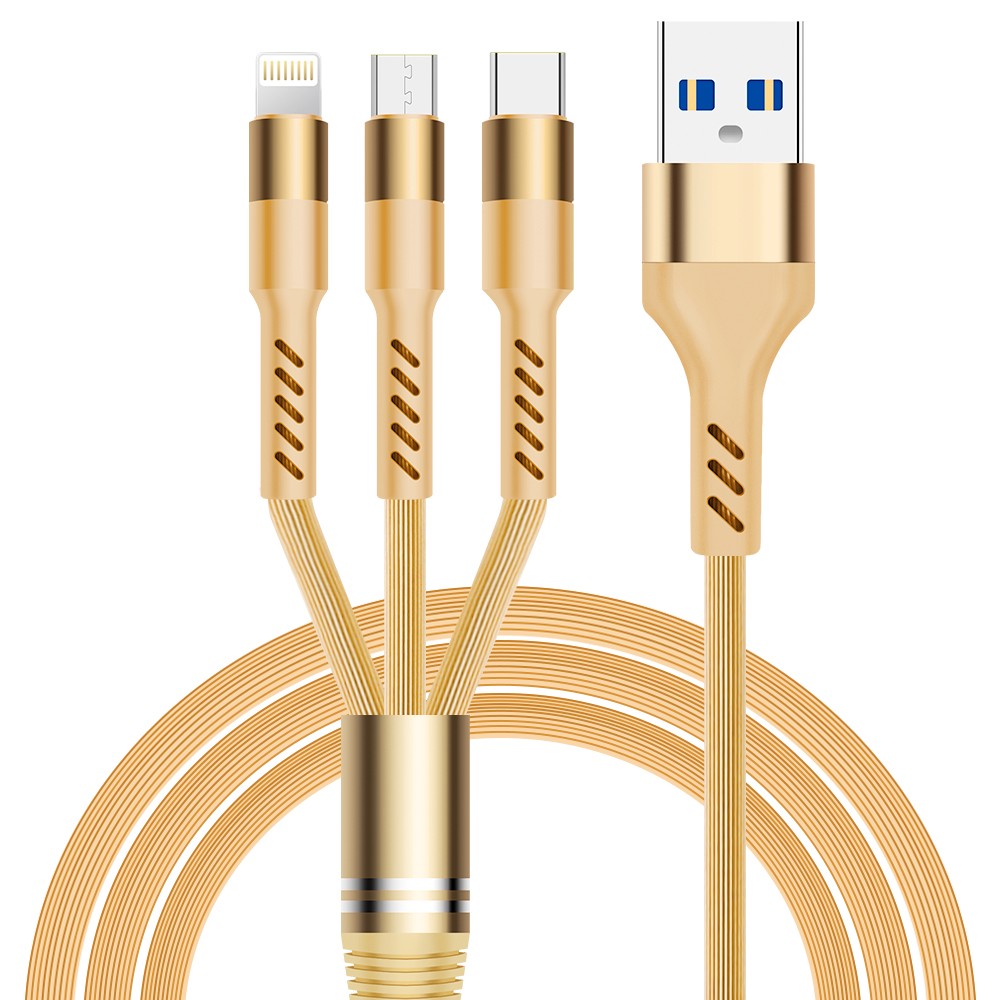 3-in-1 Mobile Phone Fast Charging Cable