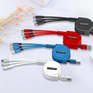 3 in 1 Multi USB Retractable Cable Charger