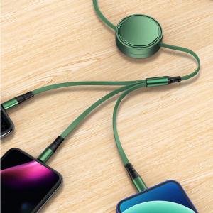 3 in 1 Multi USB Retractable Cable Charger