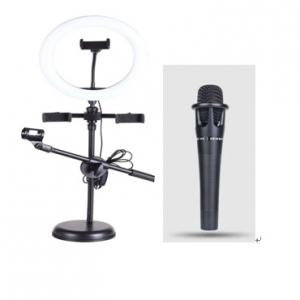 4 in 1 26cm LED Ring Light with phone holder and Microphone