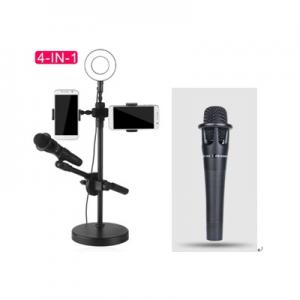 4 in 1 LED Ring Light with phone holder and Microphone 4 in 1 LED Ring Light with phone holder and Microphone