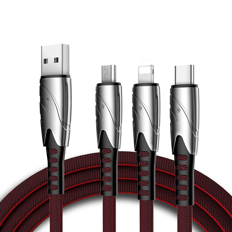 5A Fast Charging 3 in 1 USB Cable