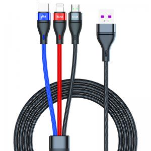 5A super fast charging data cable 3 in 1 cable