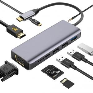 9 in 1 USB C hub