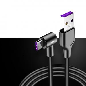 90 degrees elbow 5A usb type c cable