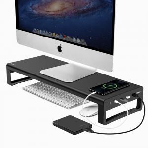  Metal Aluminum PC Monitor/Laptop/Tablet Stand with four 3.0 USB