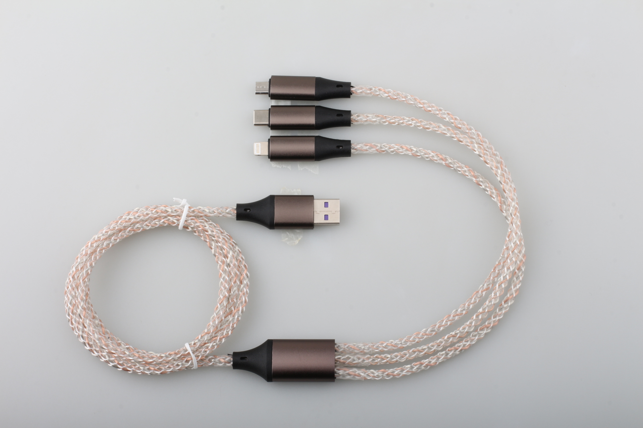 Multi 3 in 1 RGB Shining Cable 